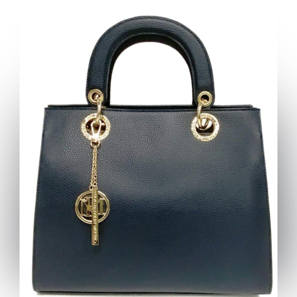 Badgley Mischka Tote Bag NAVY BLUE NWT